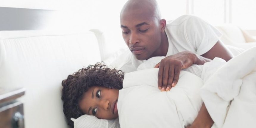 A couple in shocking once per year intimacy